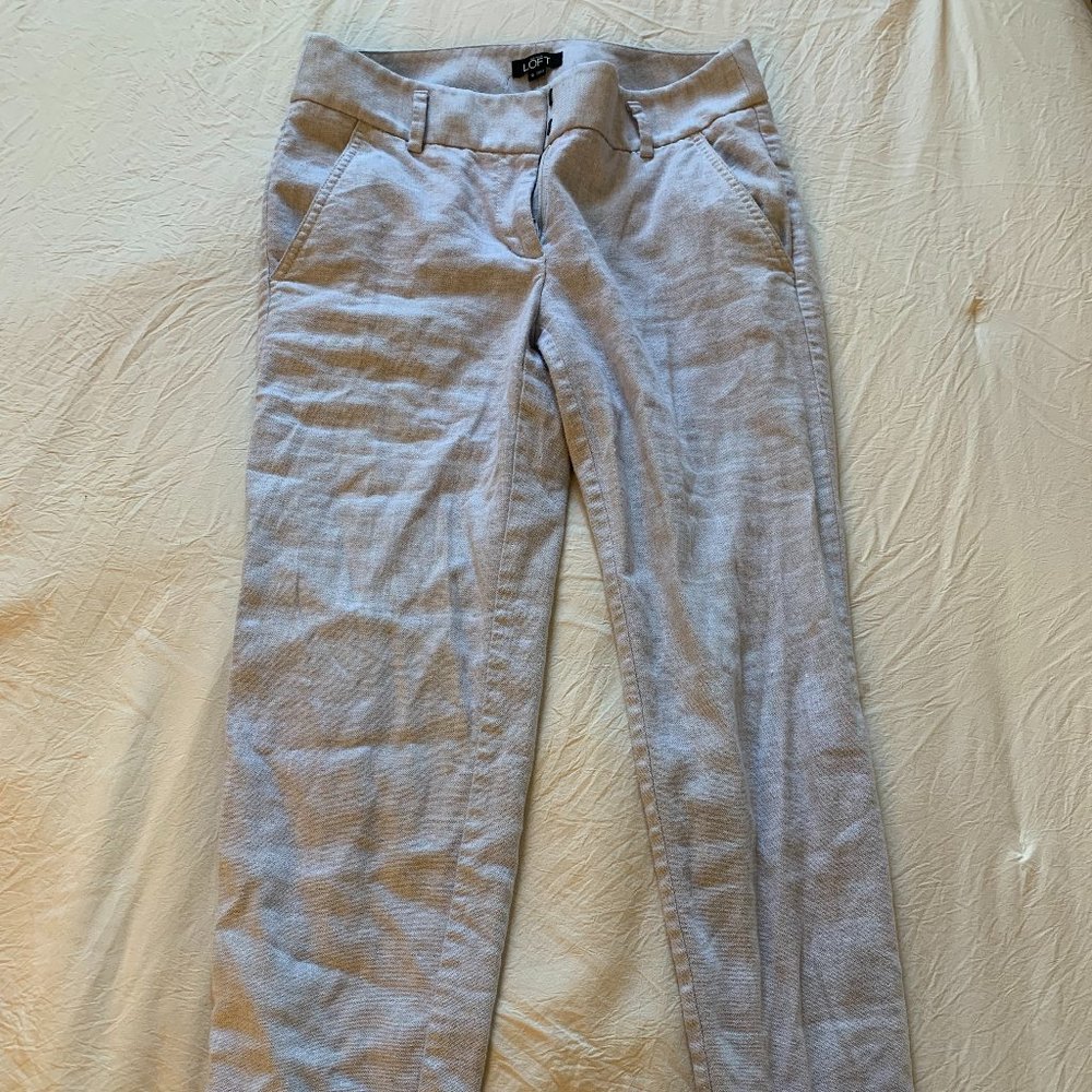 Light Blue LOFT Work Pants
